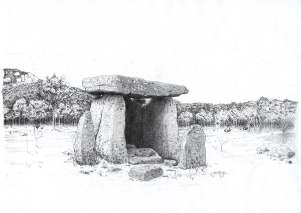 Дольмены рисунок