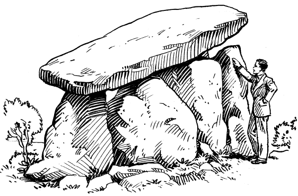 Дольмен карандашом