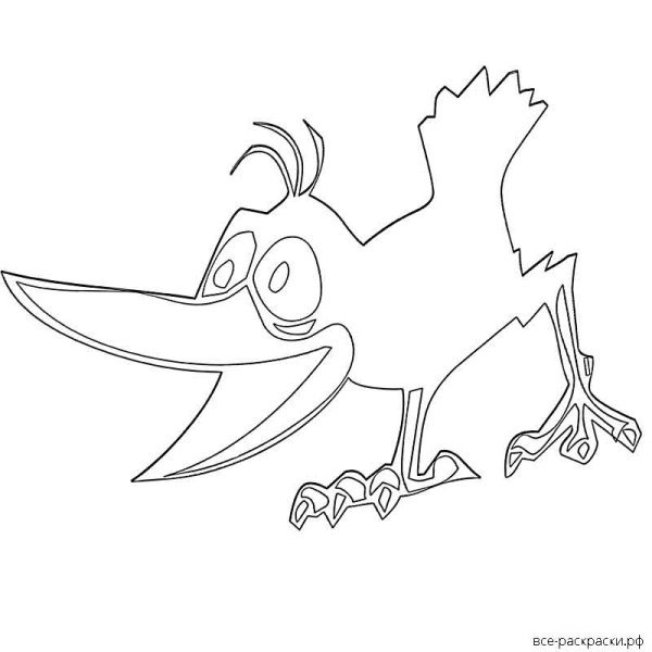 Вороненок раскраска