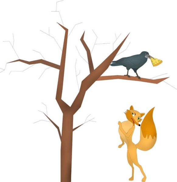 Сорока-ворона раскраска