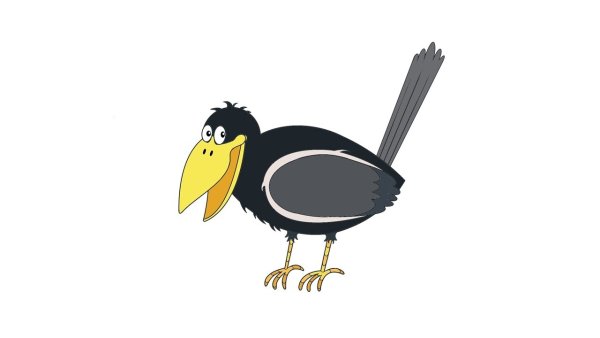 Ворона и лисица раскраска