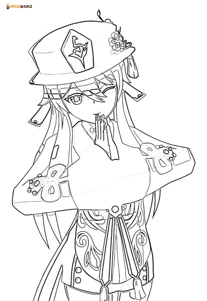 Геншин распечатка ху Тао