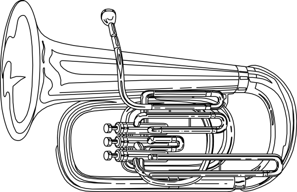 Музыкальные инструменты раскраска