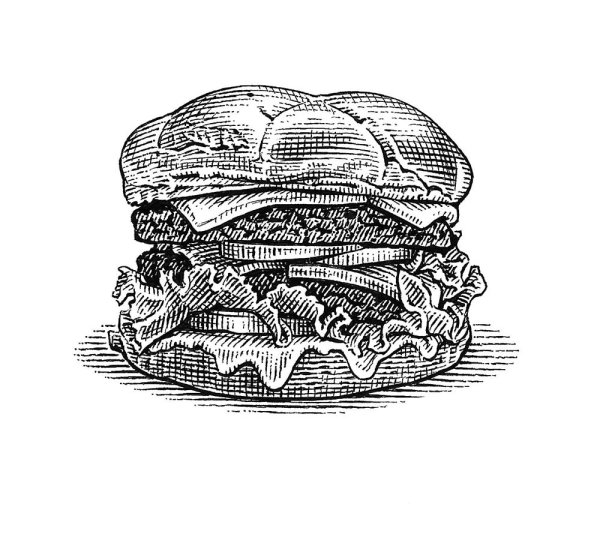 Бутерброд раскраска для детей