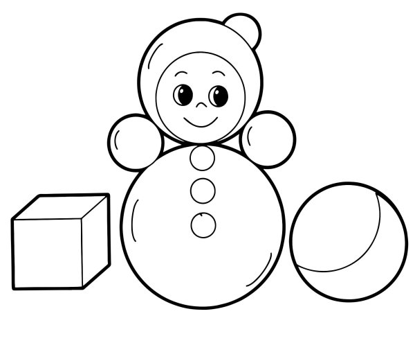 Трафарет мишки для рисования