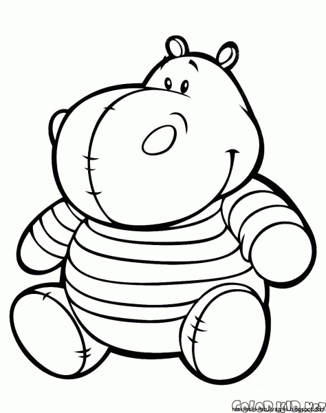 Трафарет мишки для рисования