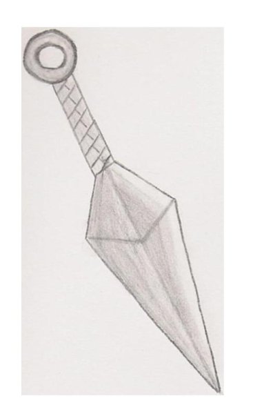 Кунай нож чертеж Наруто