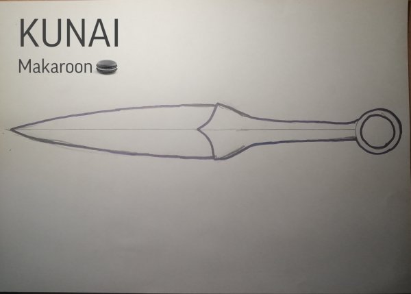 Кунай Минато чертёж