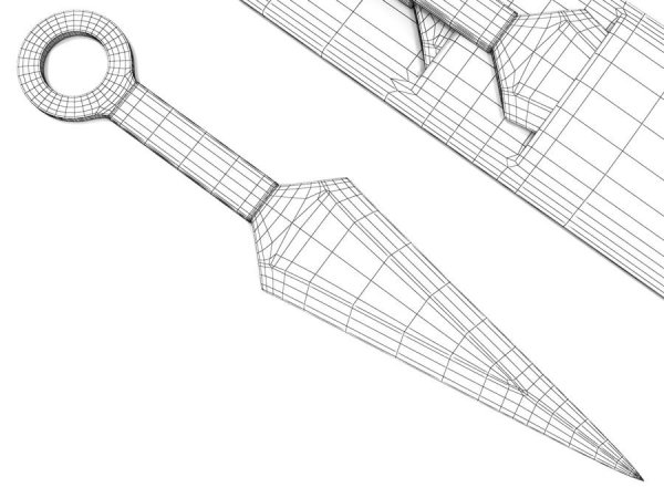 Кунай Наруто чертеж