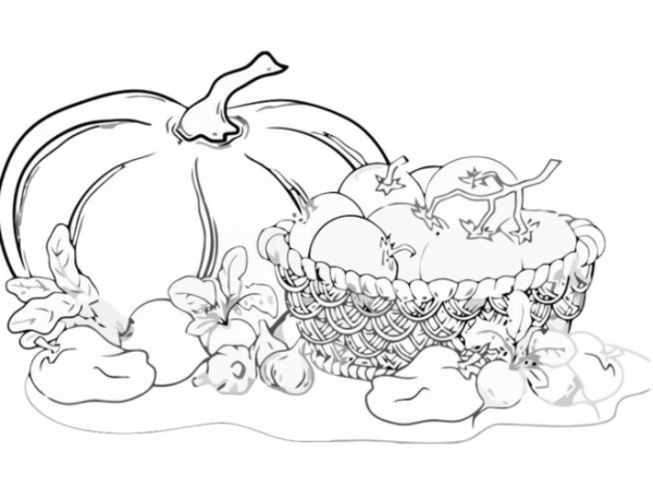 Корзина с овощами