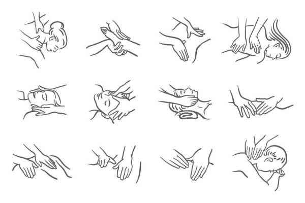 Массаж иллюстрация