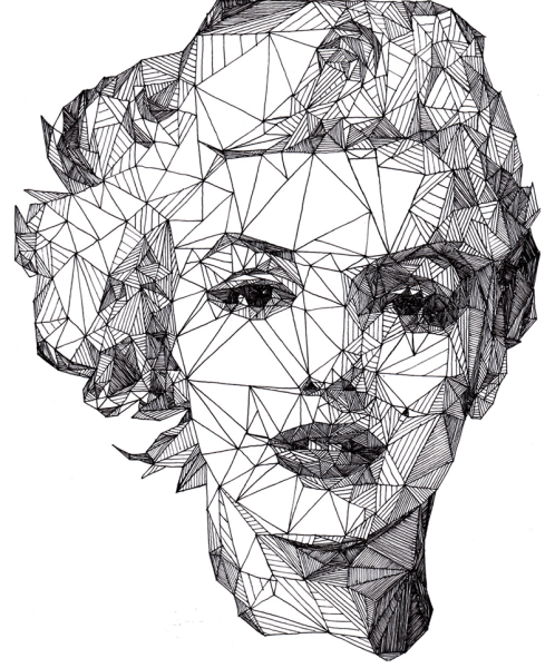 Джош Брайан геометрические портреты