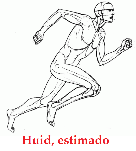 Фигура человека в движении