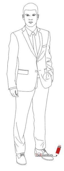 Эскизы мужской одежды
