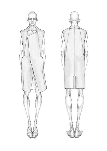 Эскиз мужского костюма