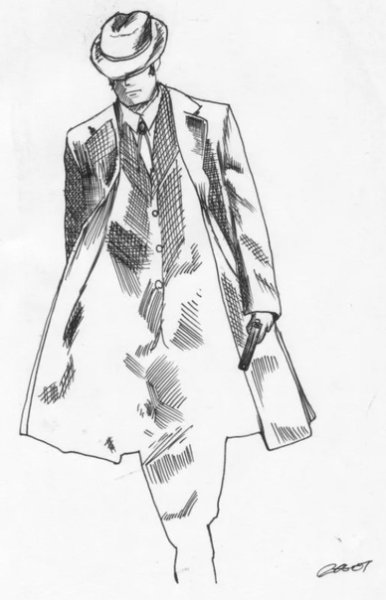 Эскиз мужского костюма