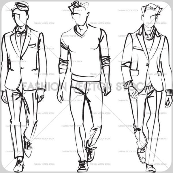 Мужские позы для рисования