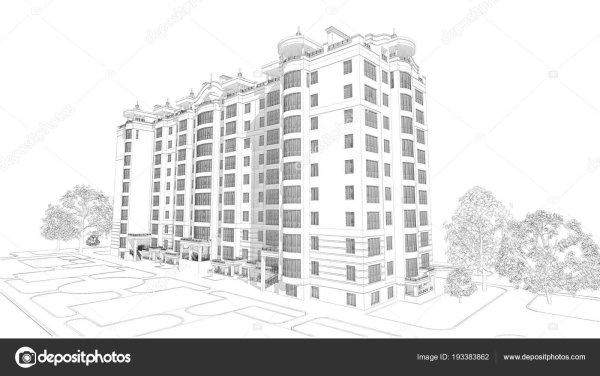 Эскиз жилого комплекса