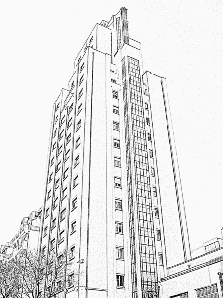 Многоэтажные здания раскраска