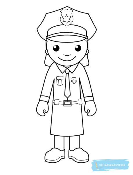 Трафарет профессии для детей