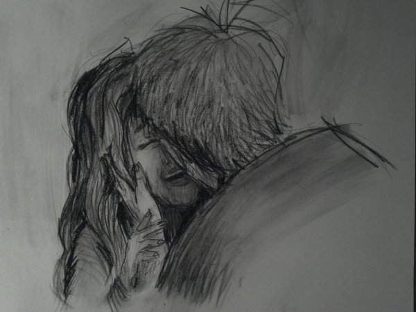 Грустные рисунки карандашом для срисовки легкие