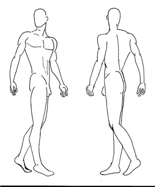 Форма человека для рисования