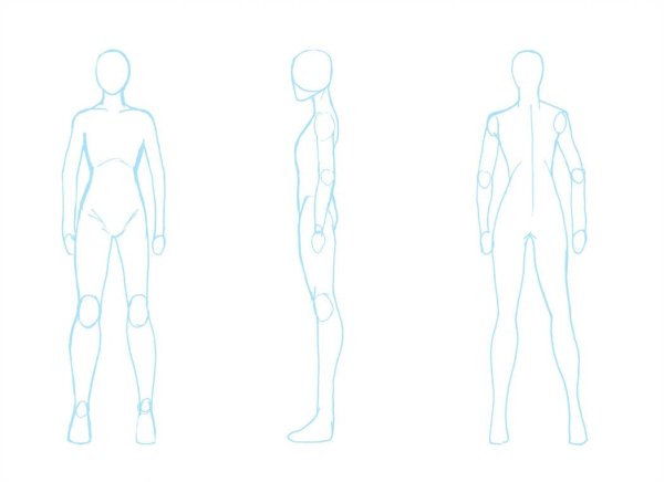 Макет человека для рисования