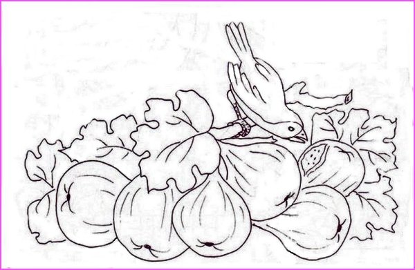 Экзотические фрукты акварелью