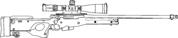 Снайперская винтовка АВМ чертёж