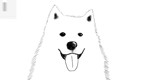 Самоед для срисовки