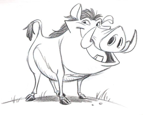 Раскраска Король Лев Тимон и Пумба