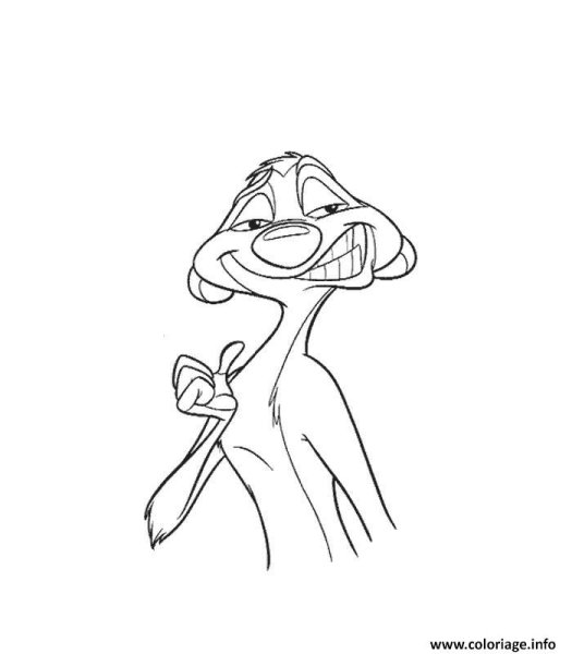 Тимон и Пумба карандашом