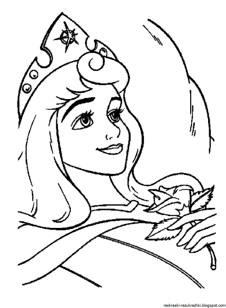 Несложный рисунок принцессы