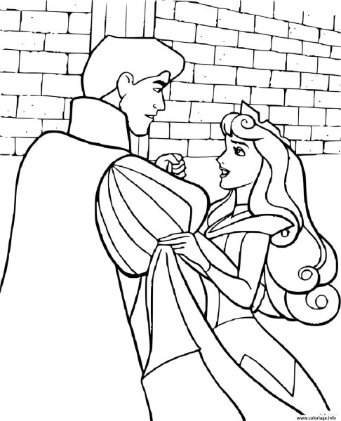 Спящая красавица рисунок