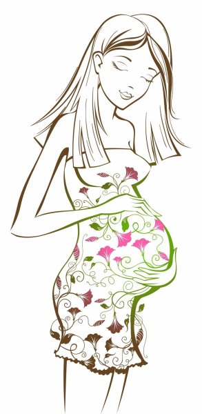 Раскраска беременная