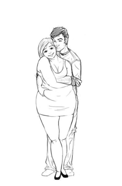 Беременная рисунок