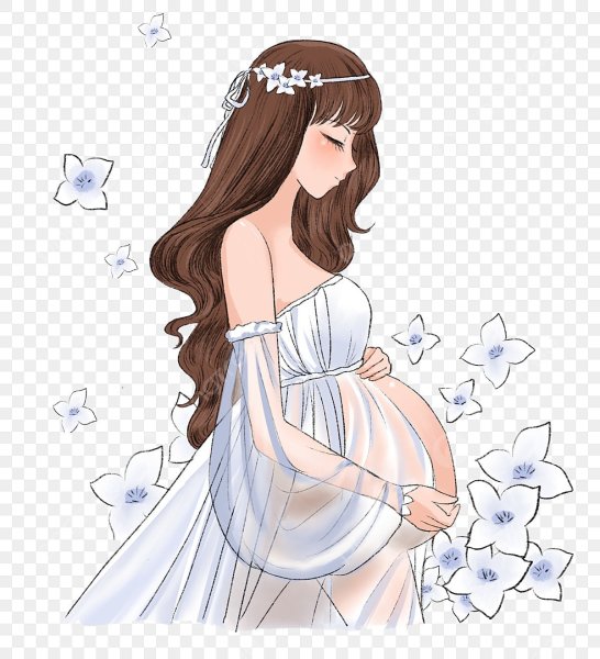 Беременная девушка рисунок карандашом