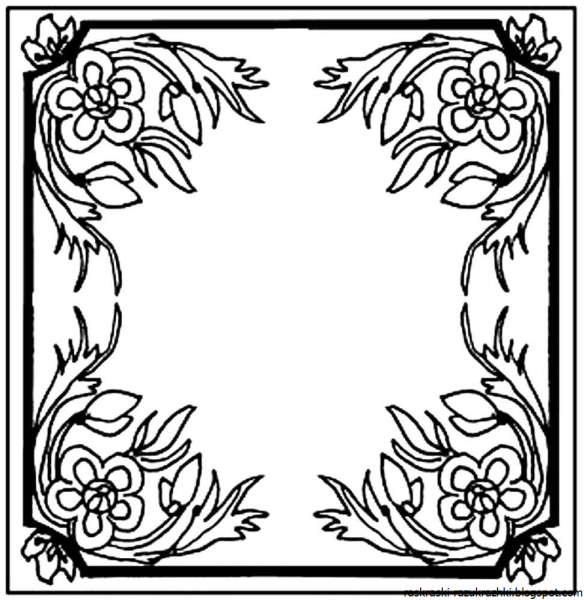 Платок раскраска