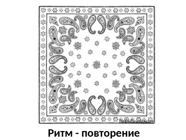 Платок раскраска для детей