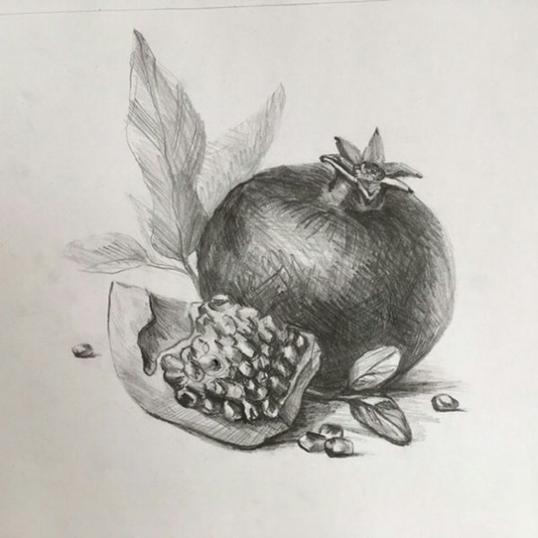 Гранат карандашом