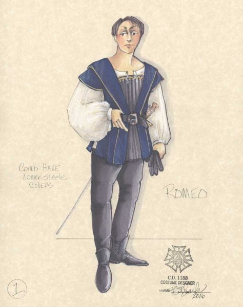 Эскизы костюмов Ромео и Джульетта
