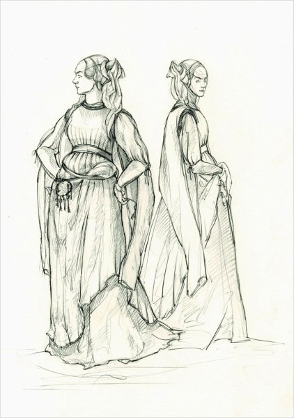 Эскиз костюма к спектаклю Ромео и Джульетта