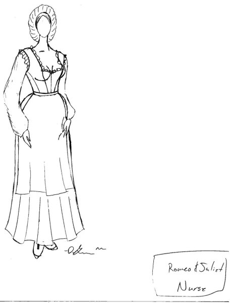 Эскизы нарядов Ромео и Джульетта