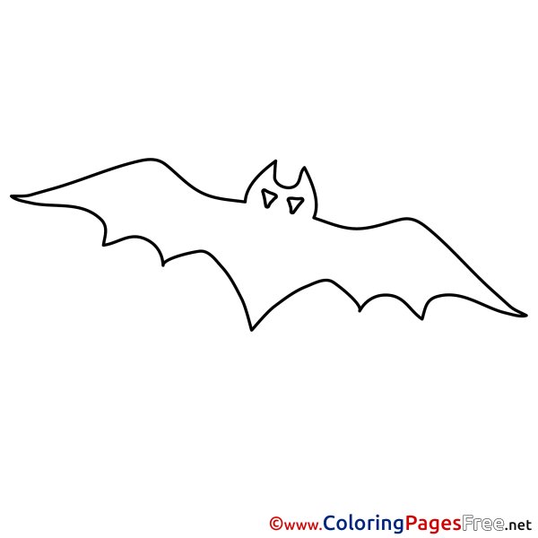 Летучая мышь контур
