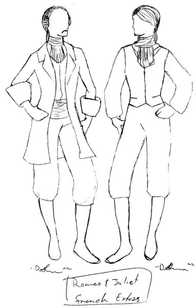 Эскиз костюма к спектаклю Ромео и Джульетта