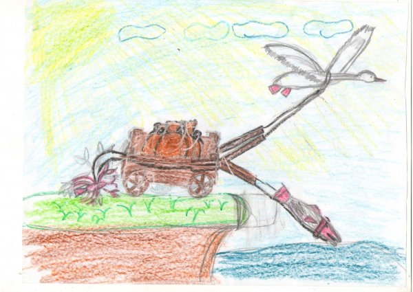 Просто нарисовать лебедя,рака и щуку