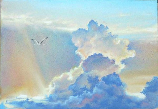Облака акварелью