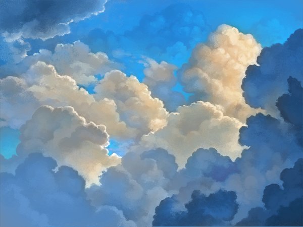 Рисование красота неба