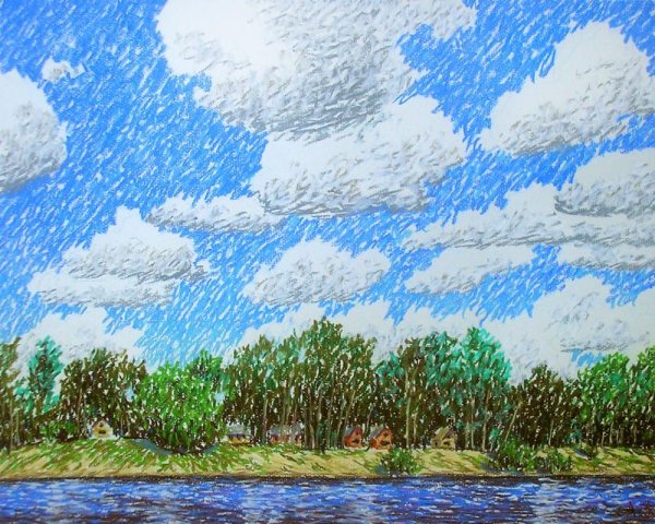 Наталья Дюкова акварельный пейзаж 2018