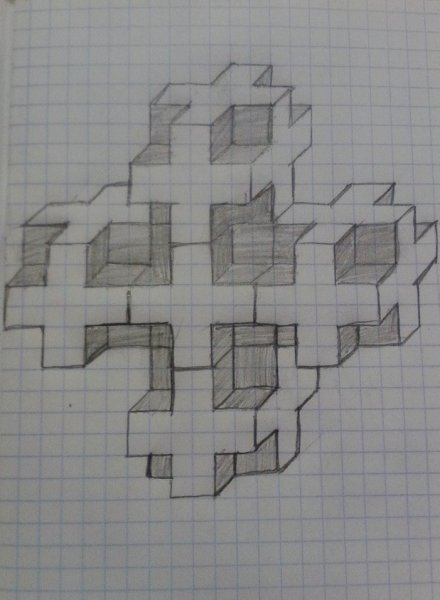 Рисунки по клеточка марандашом